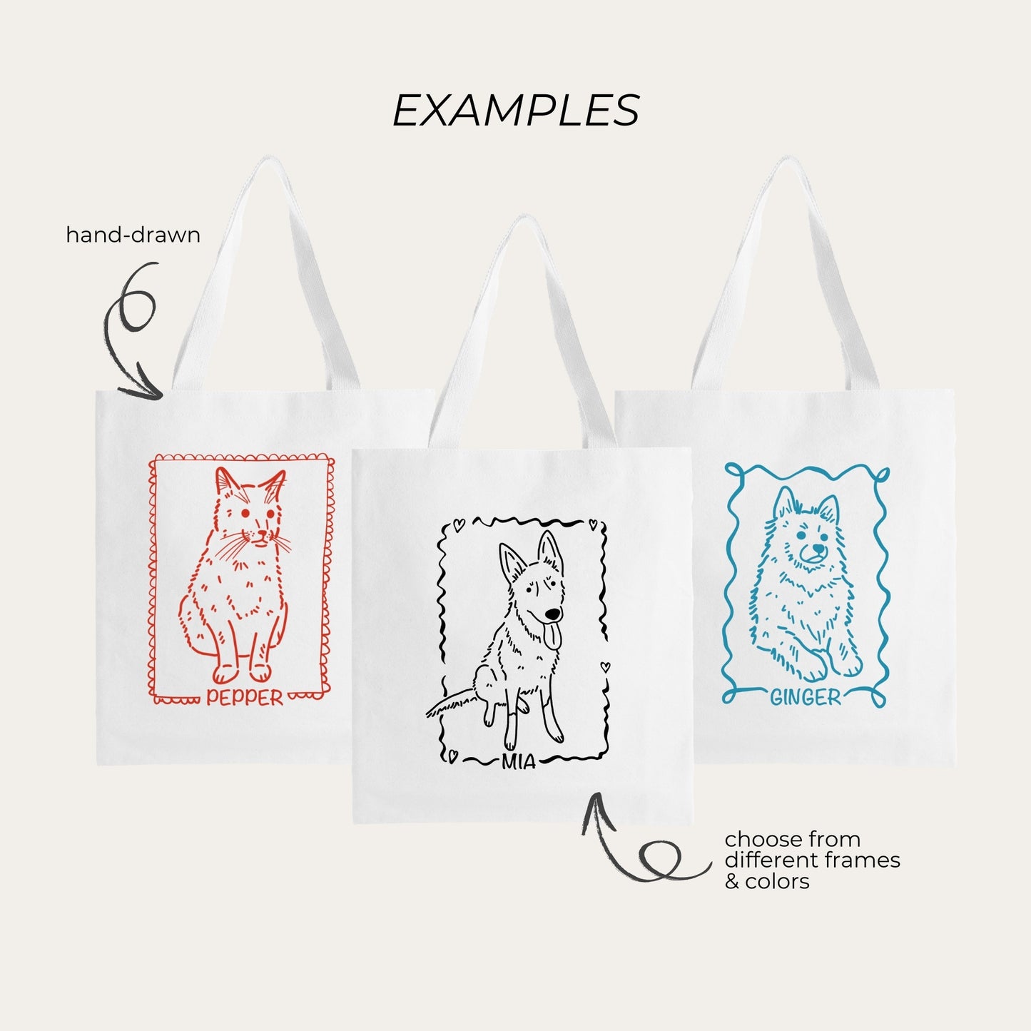 Custom Pet Tote Bag
