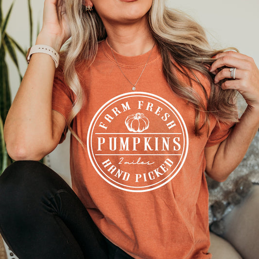 Farm Fresh Pumpkin Screen Print Transfer