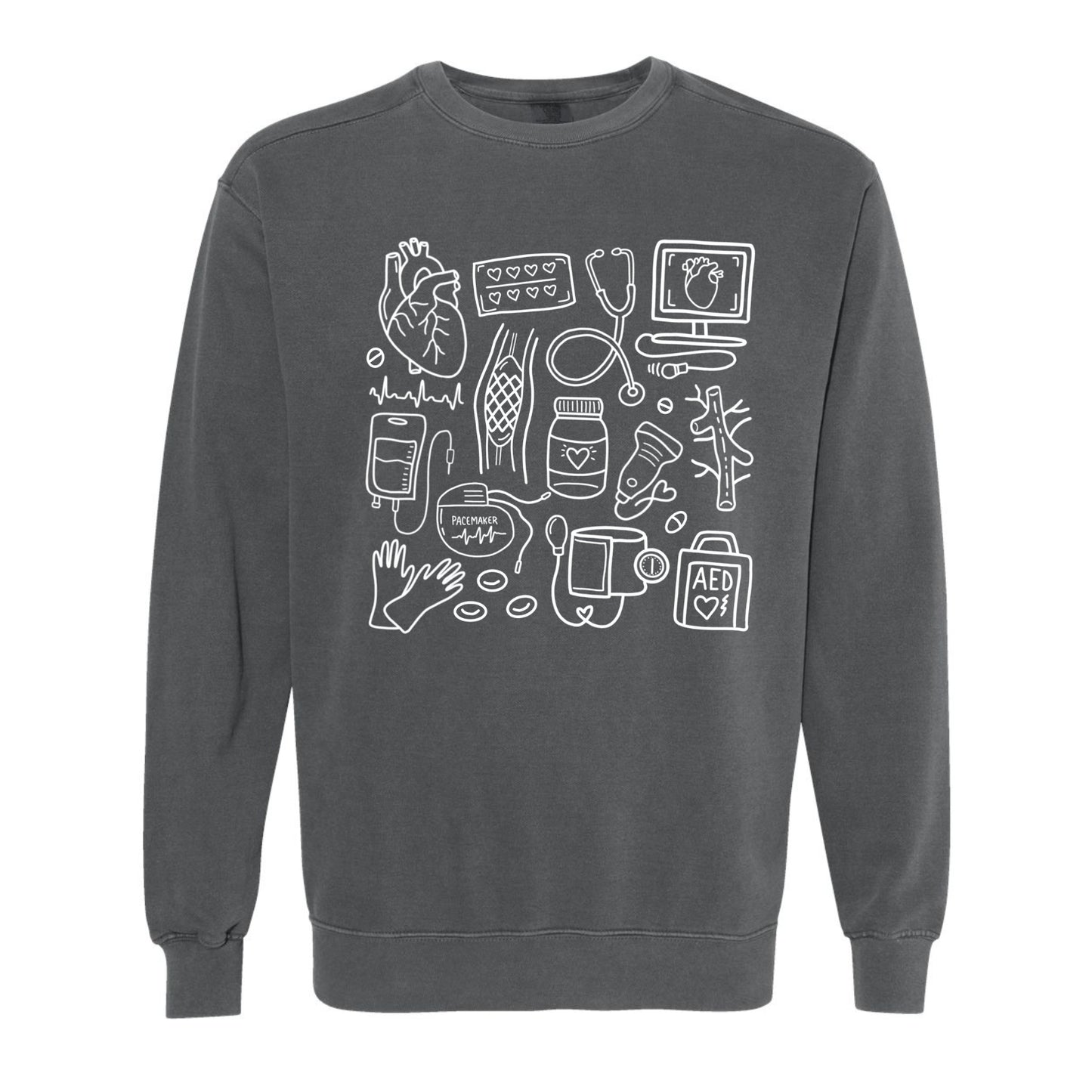 Cardiac Doodles Crewneck