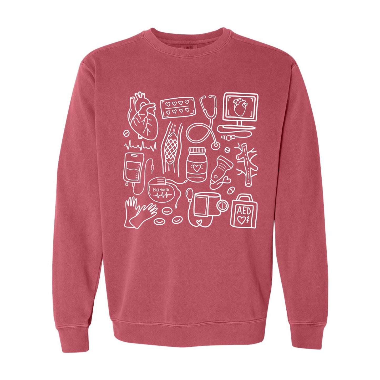Cardiac Doodles Crewneck