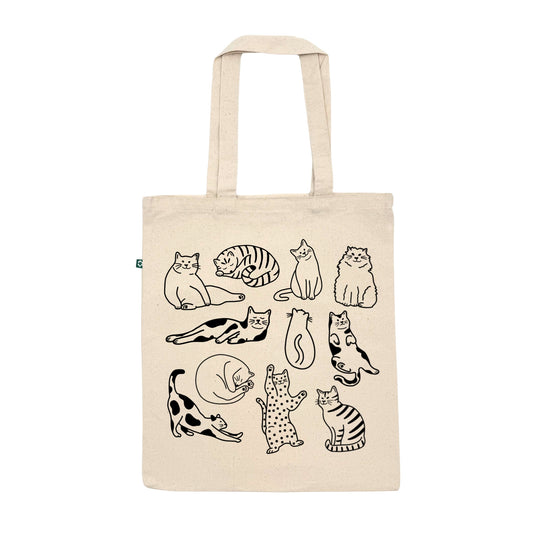 Cat Doodles Tote Bag