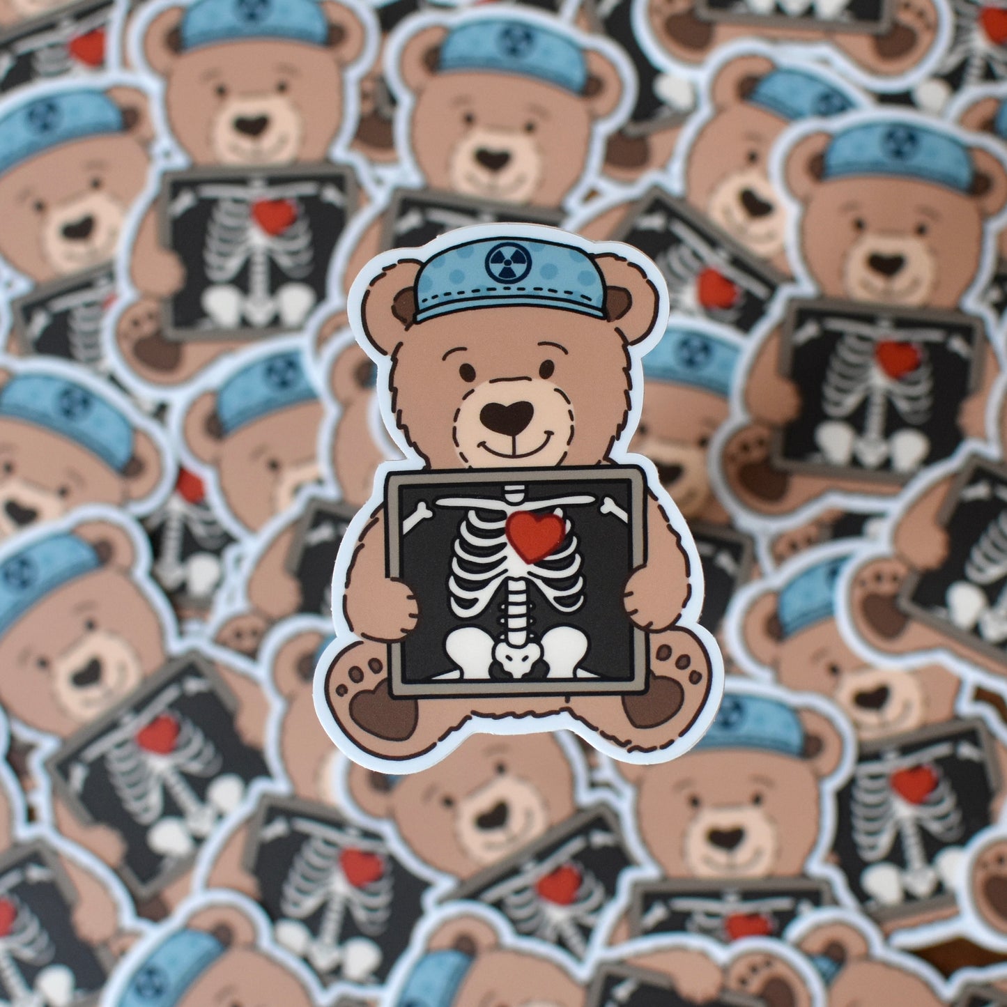 Radiology Teddy Bear Sticker