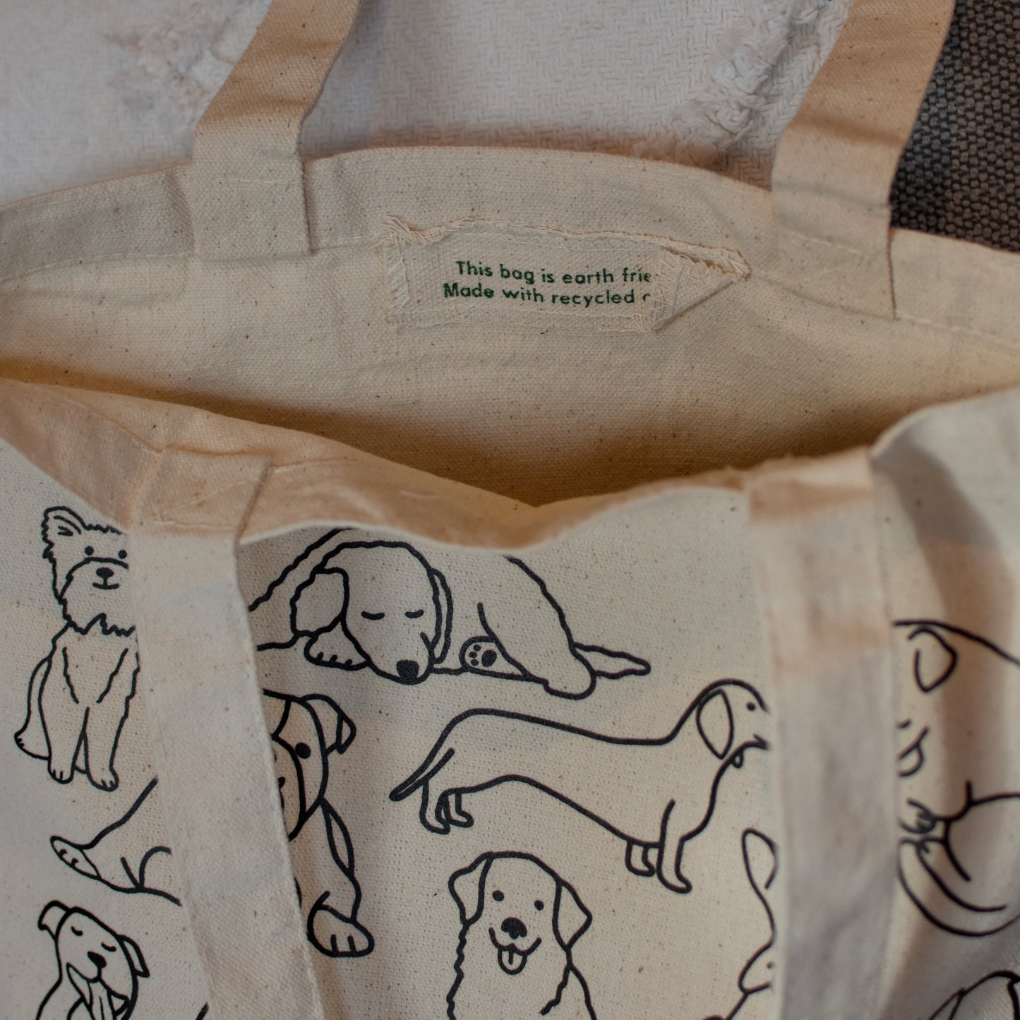 Dog Doodles Tote Bag