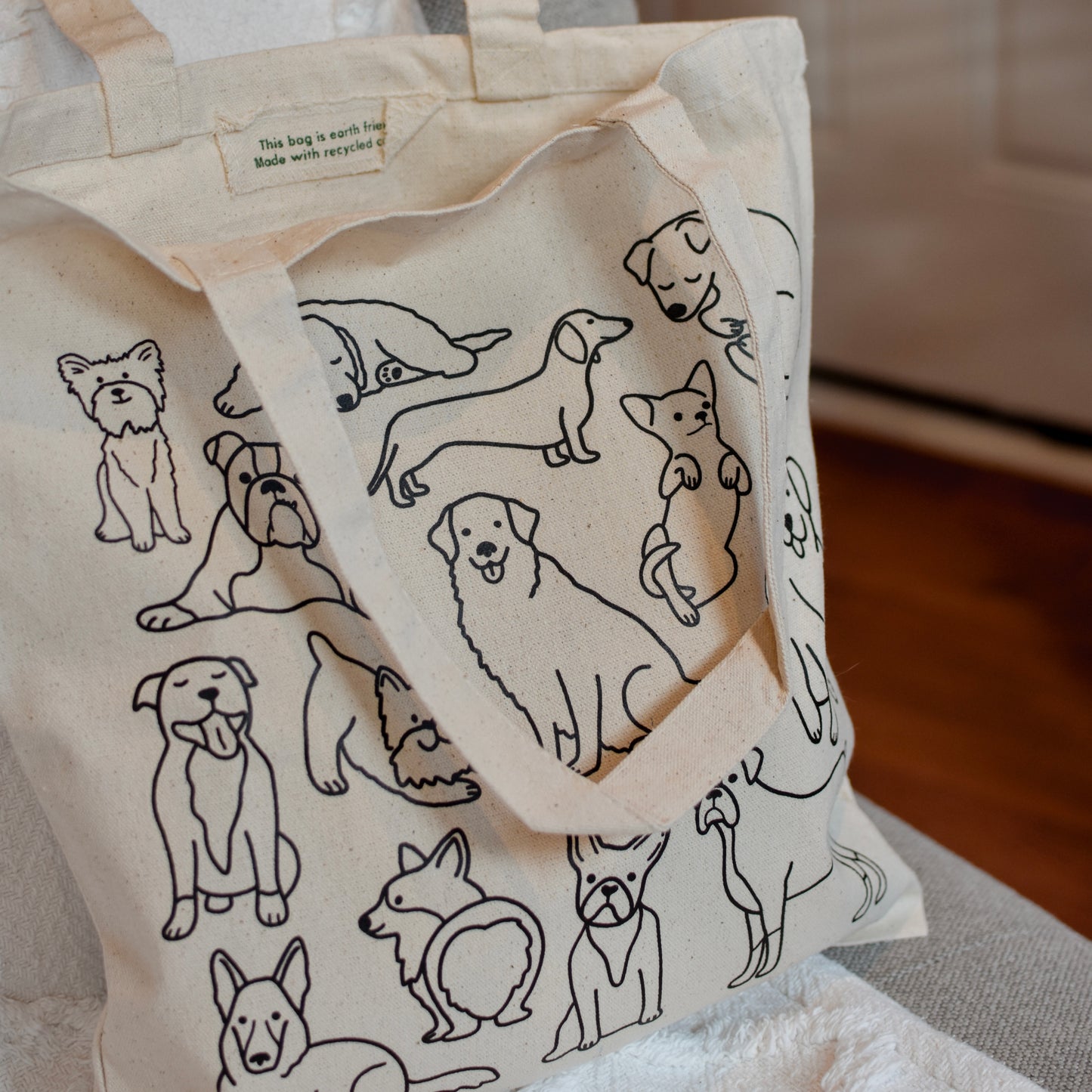Dog Doodles Tote Bag