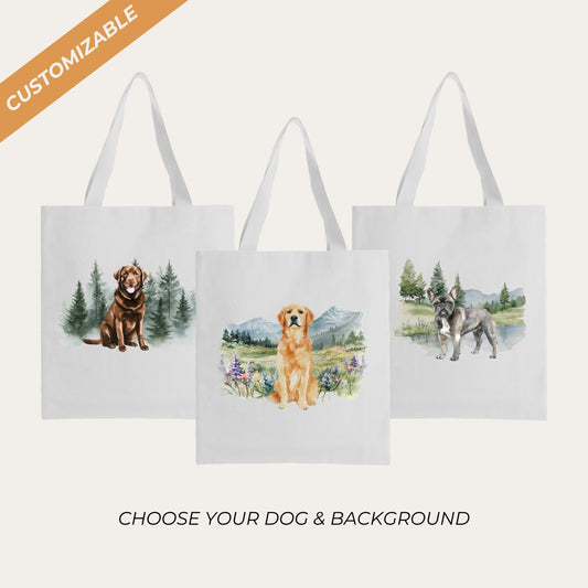 Customizable Dog Tote Bag