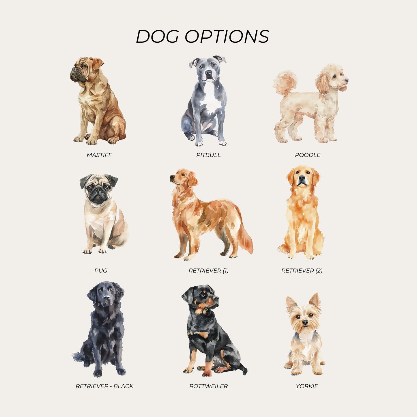 Customizable Dog Tote Bag