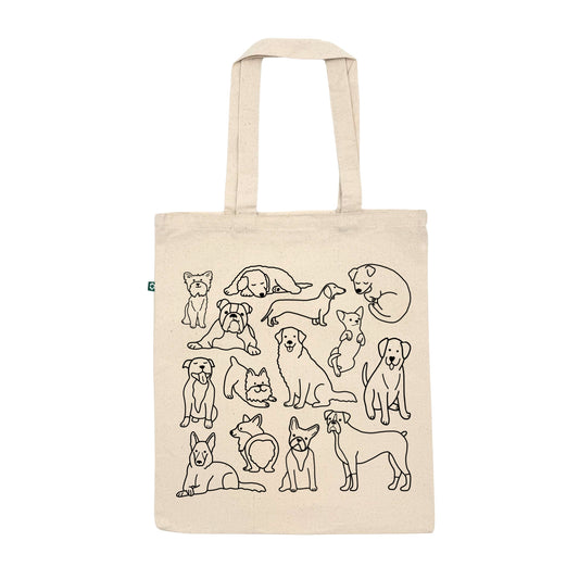 Dog Doodles Tote Bag