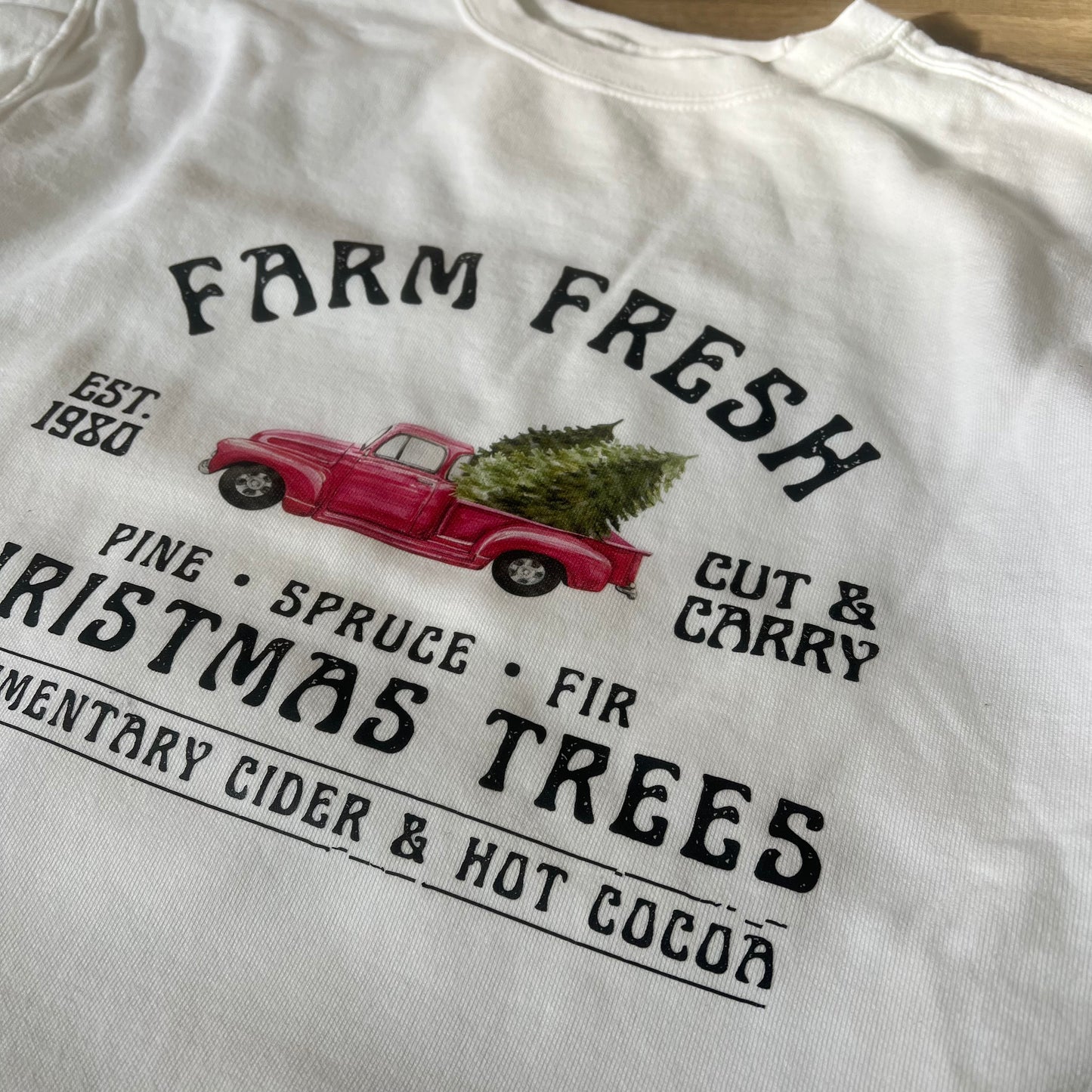 Farm Fresh Christmas Tree Crewneck - Medium