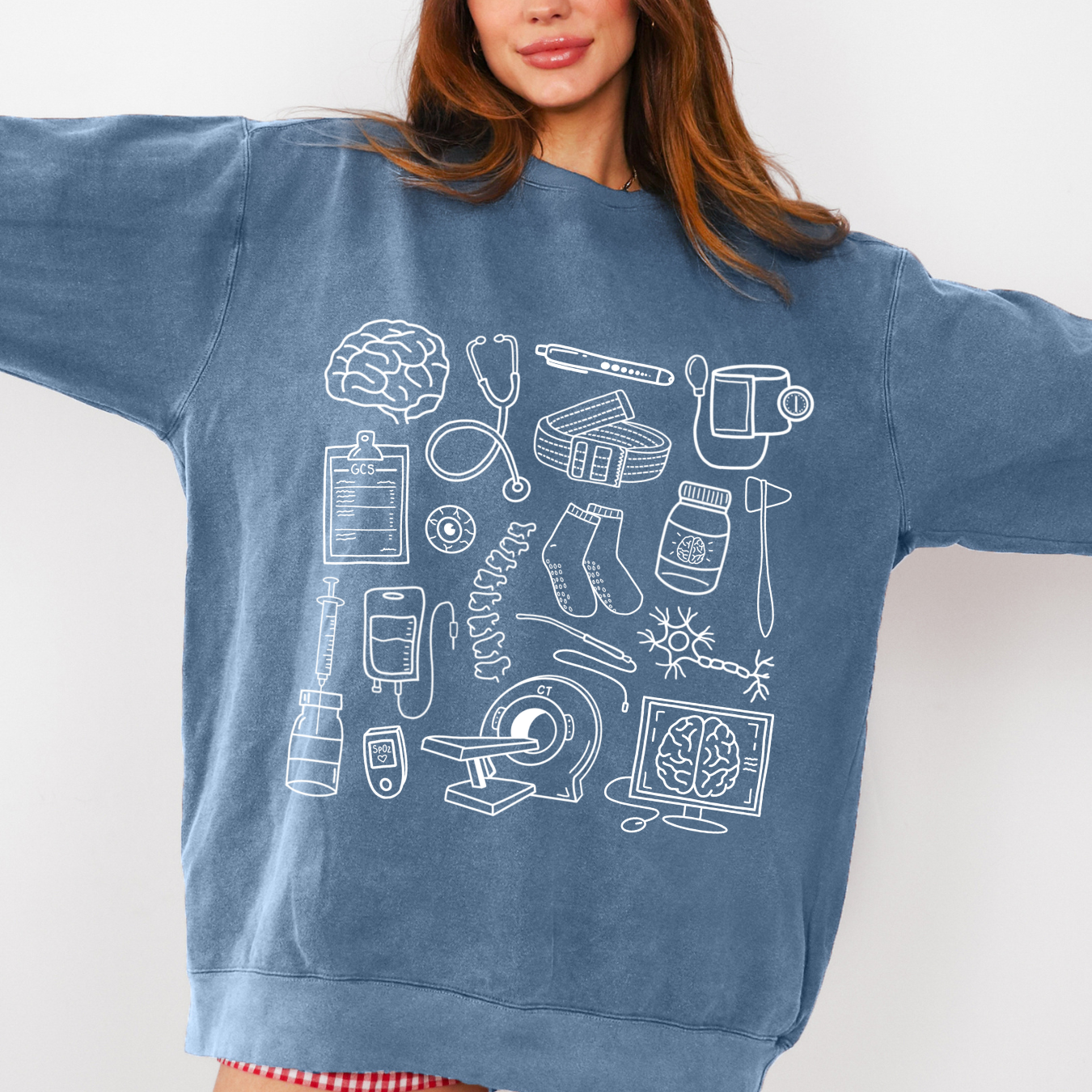 Neurology Doodles Crewneck
