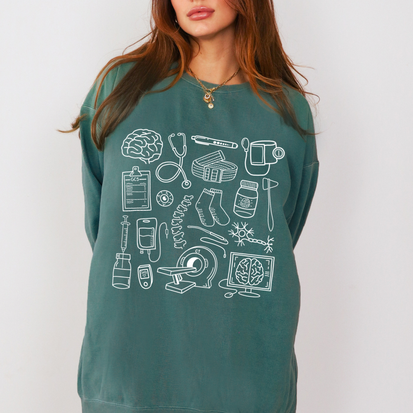 Neurology Doodles Crewneck