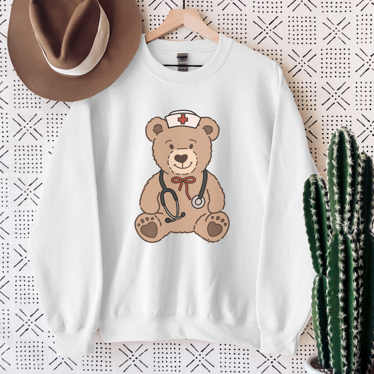 Teddy Bear Nurse Crewneck