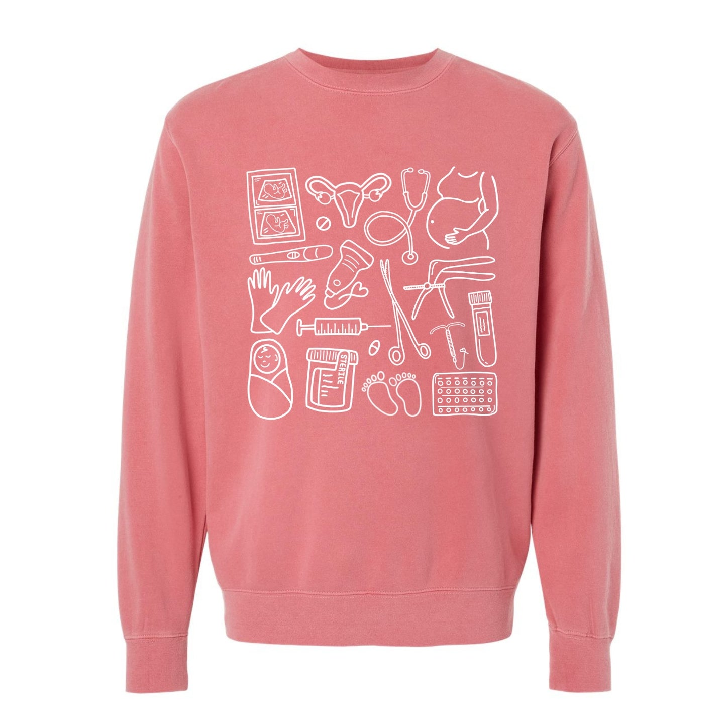 OB/GYN Doodles Crewneck