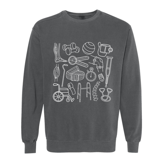 Physical Therapy Doodles Crewneck