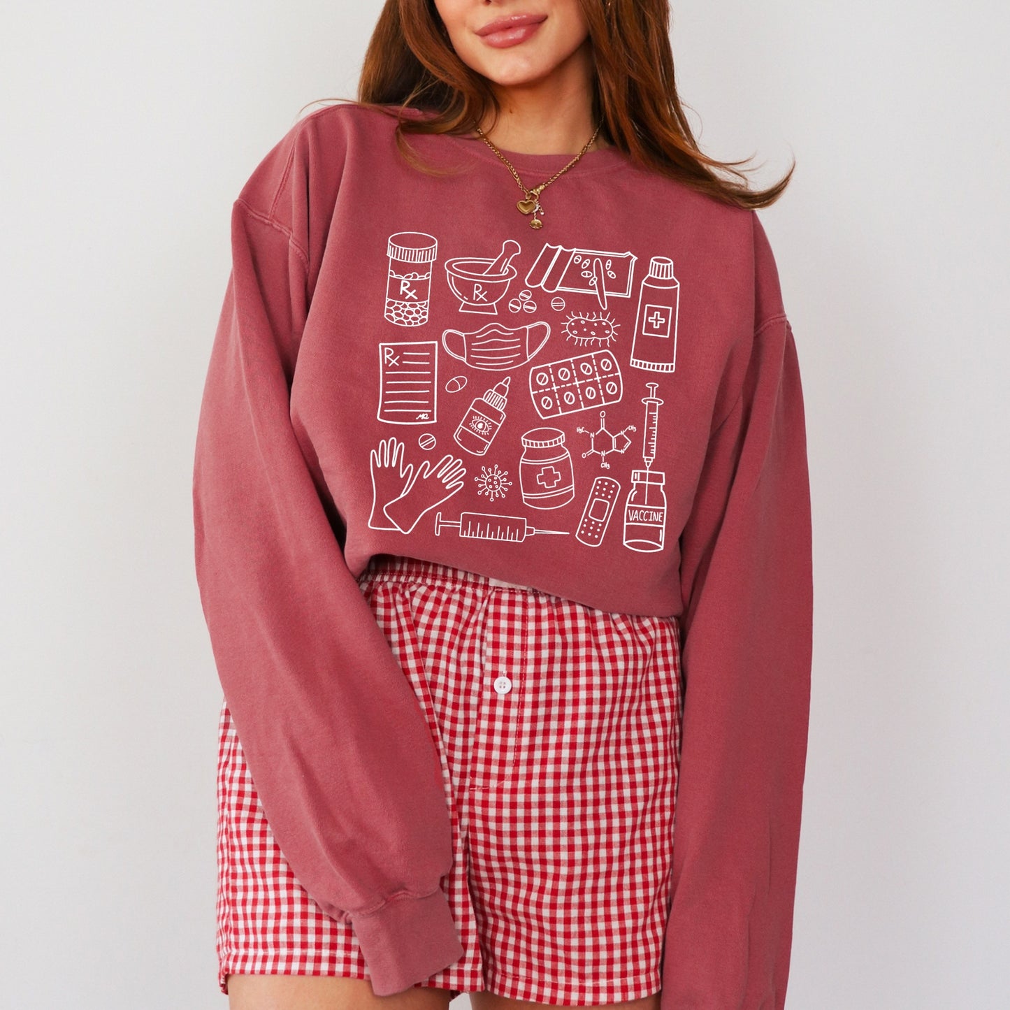 Pharmacy Doodles Crewneck