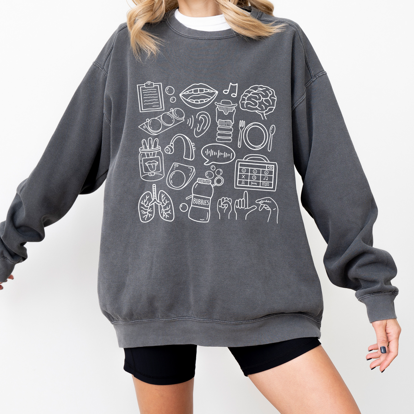 Speech Language Pathology Doodles Crewneck