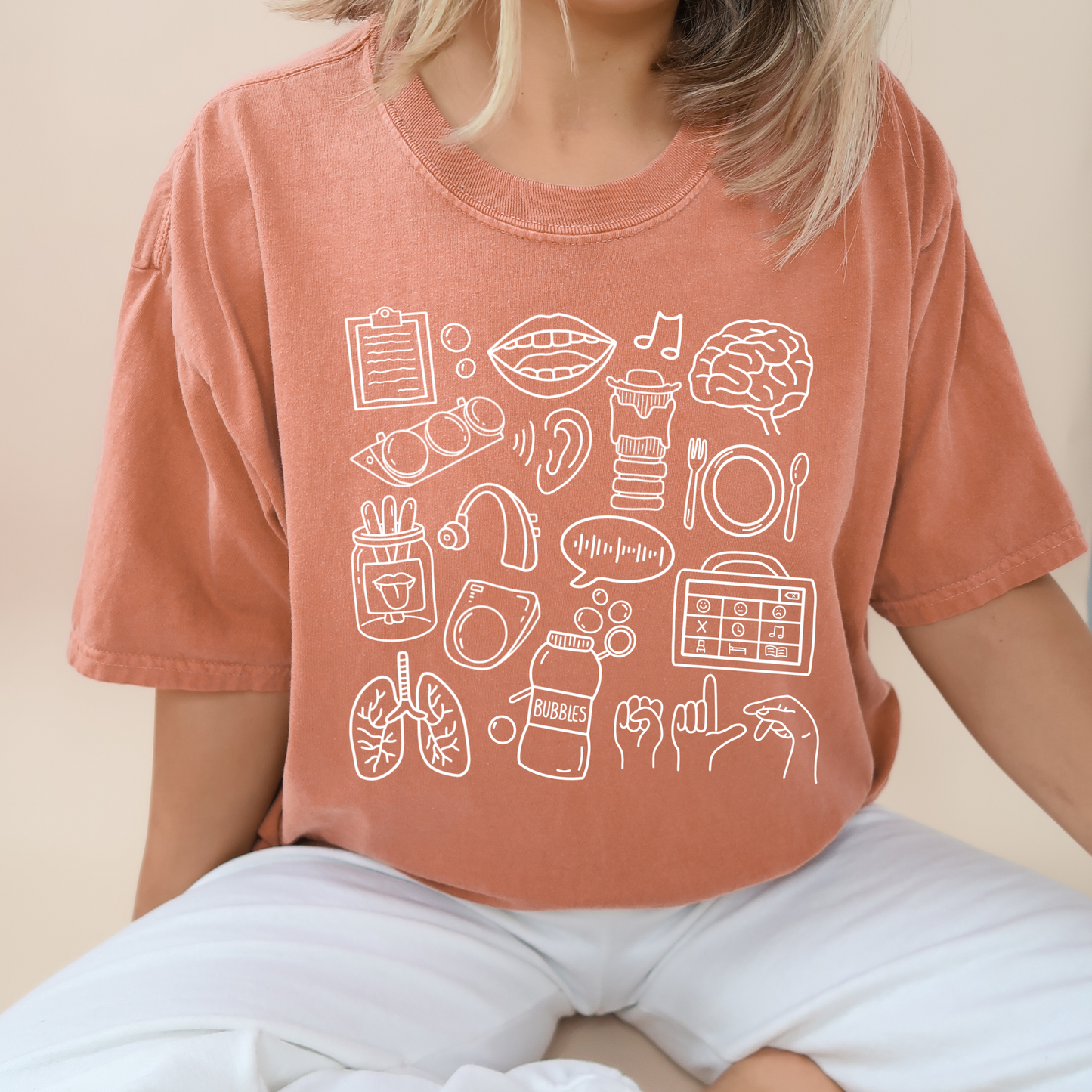 Speech Language Pathology Doodles T-Shirt
