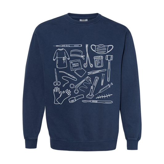 Surgical Tech Doodles Crewneck