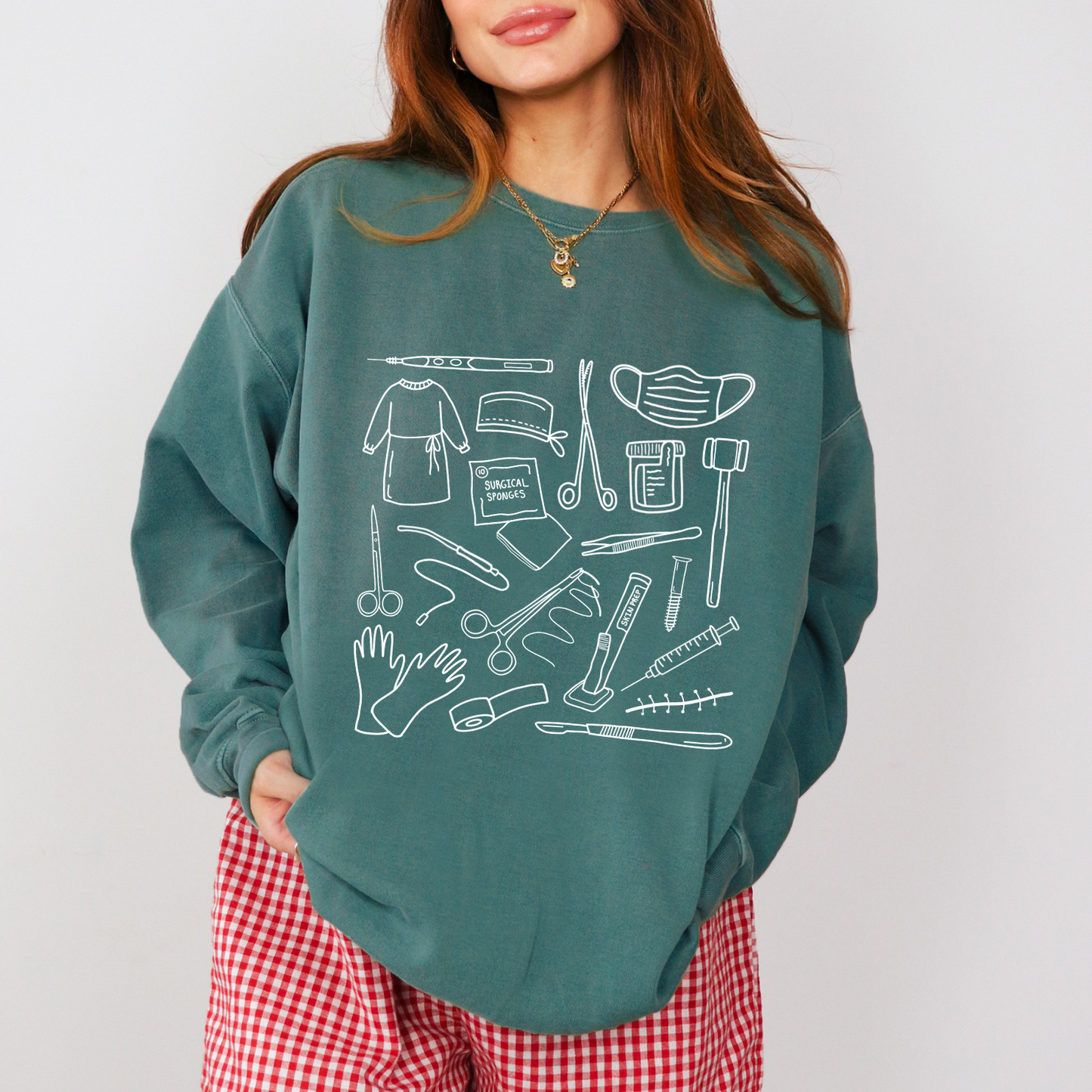 Surgical Tech Doodles Crewneck