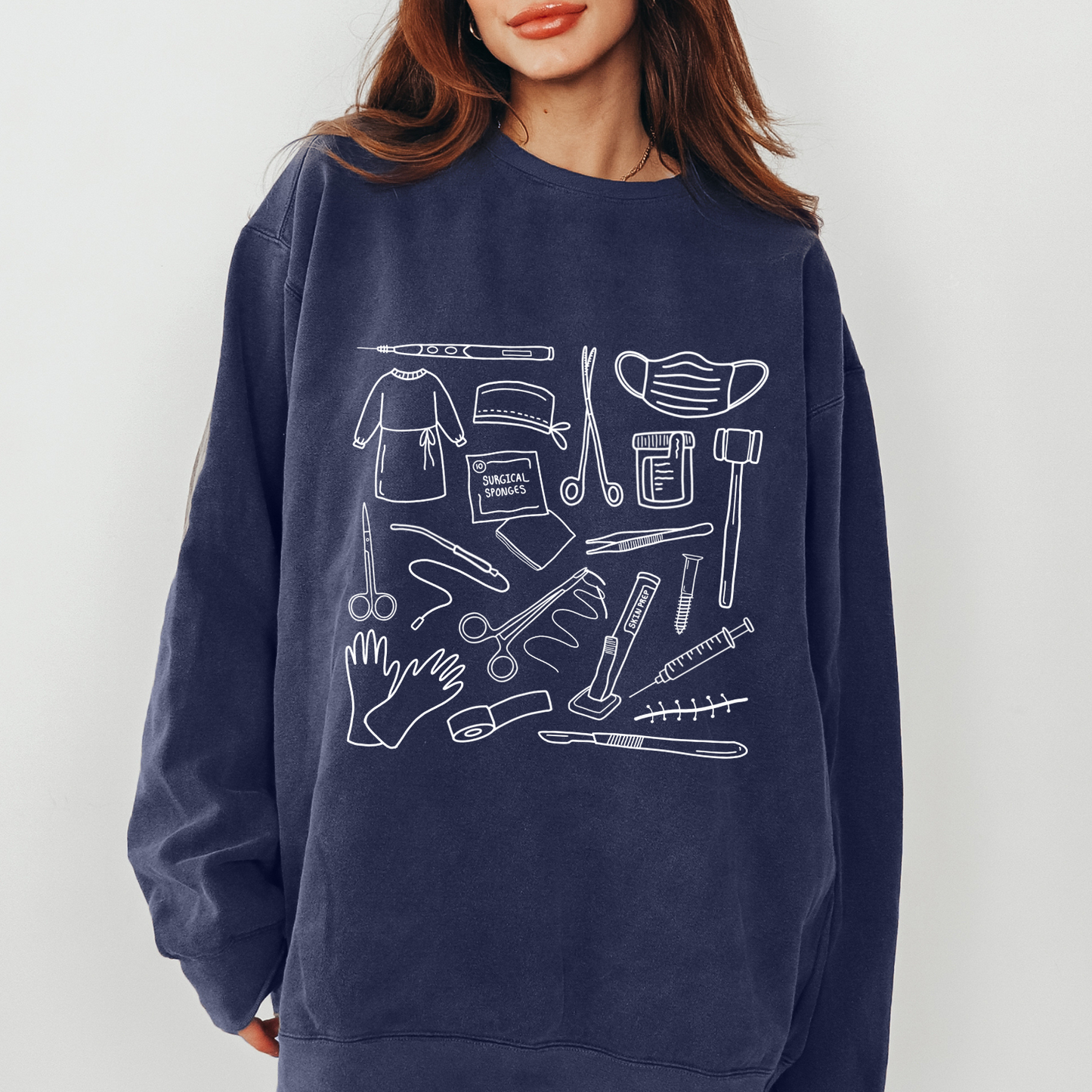 Surgical Tech Doodles Crewneck