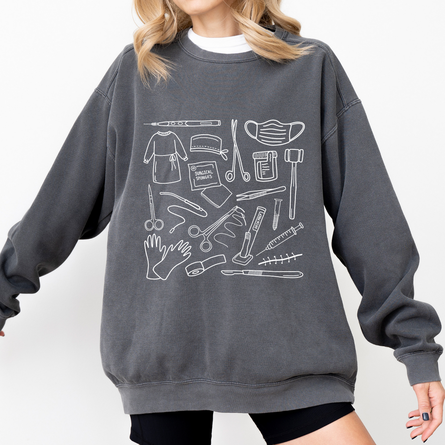 Surgical Tech Doodles Crewneck