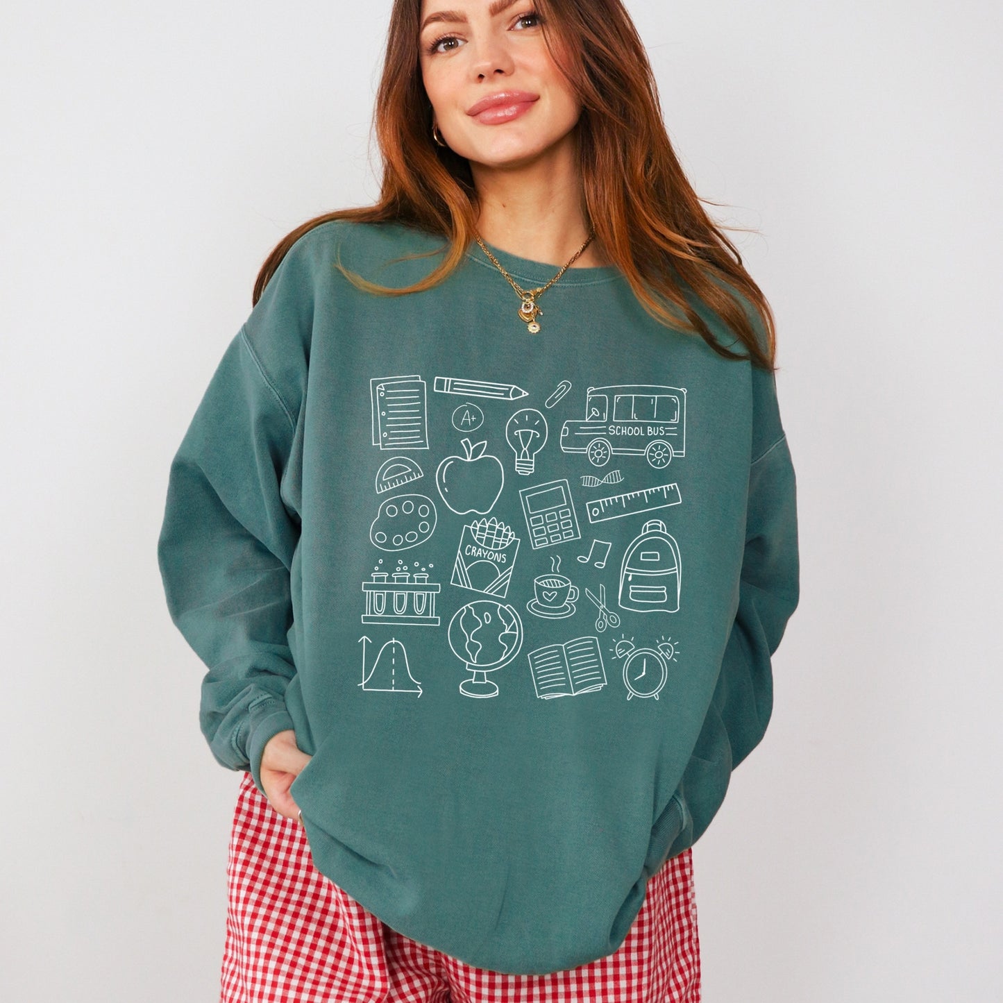 Teacher Doodles Crewneck