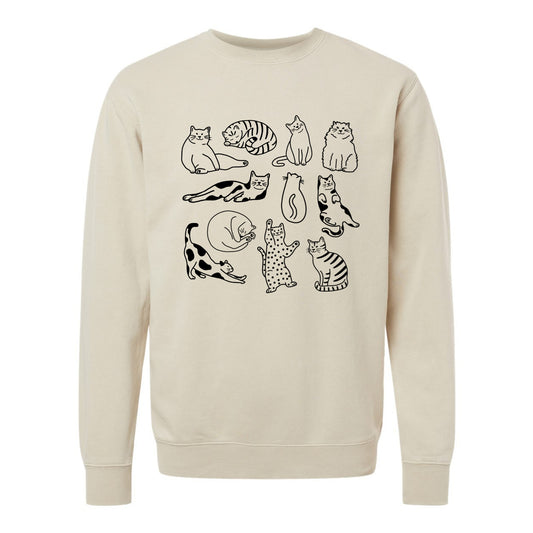 Cat Doodles Crewneck