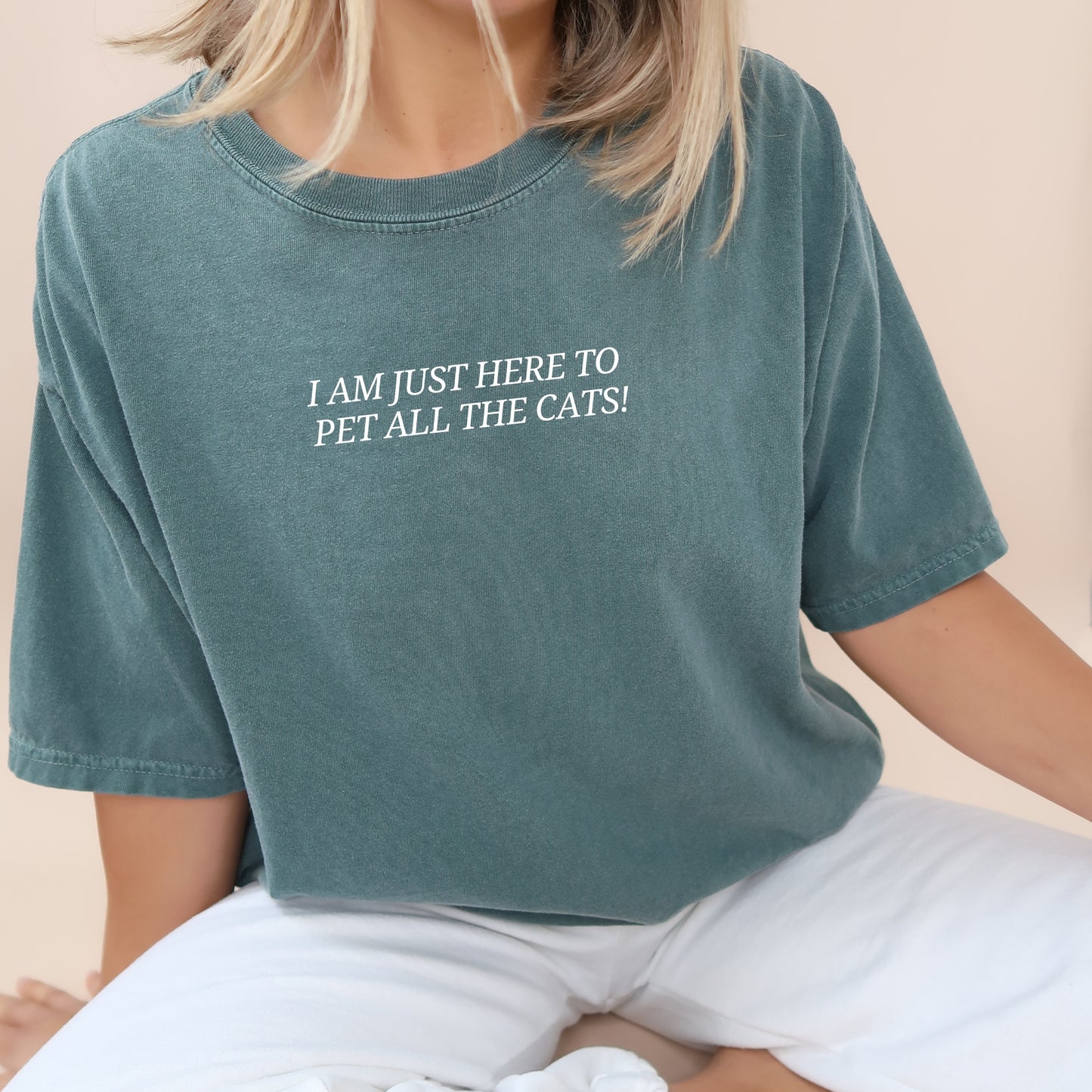 I Am Just Here to Pet All the Cats/Dogs T-Shirt