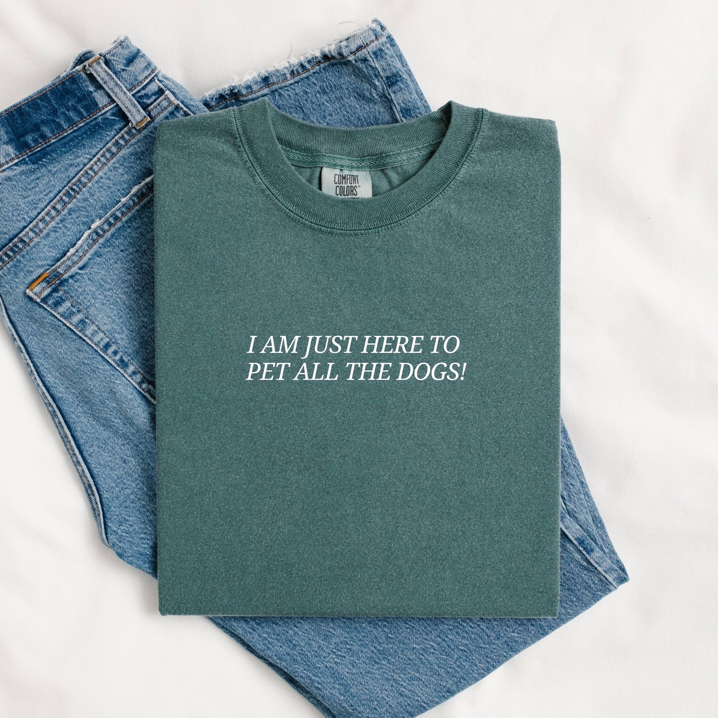 I Am Just Here to Pet All the Cats/Dogs T-Shirt