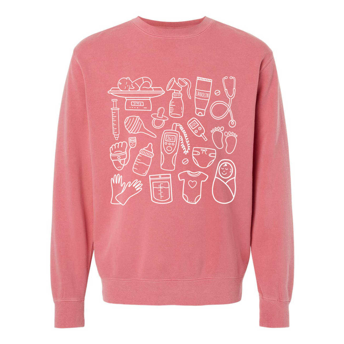 Postpartum Doodles Crewneck