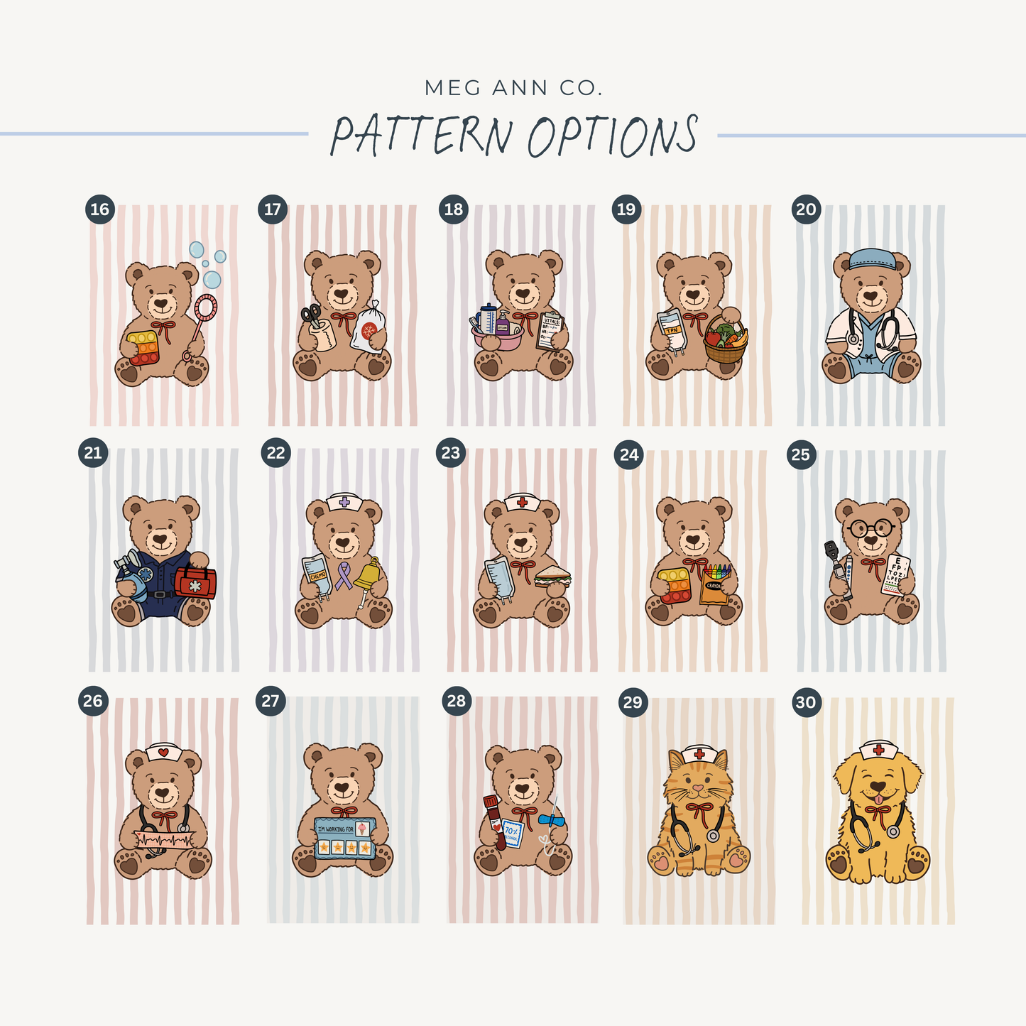 Teddy Bear ID Badge Holder