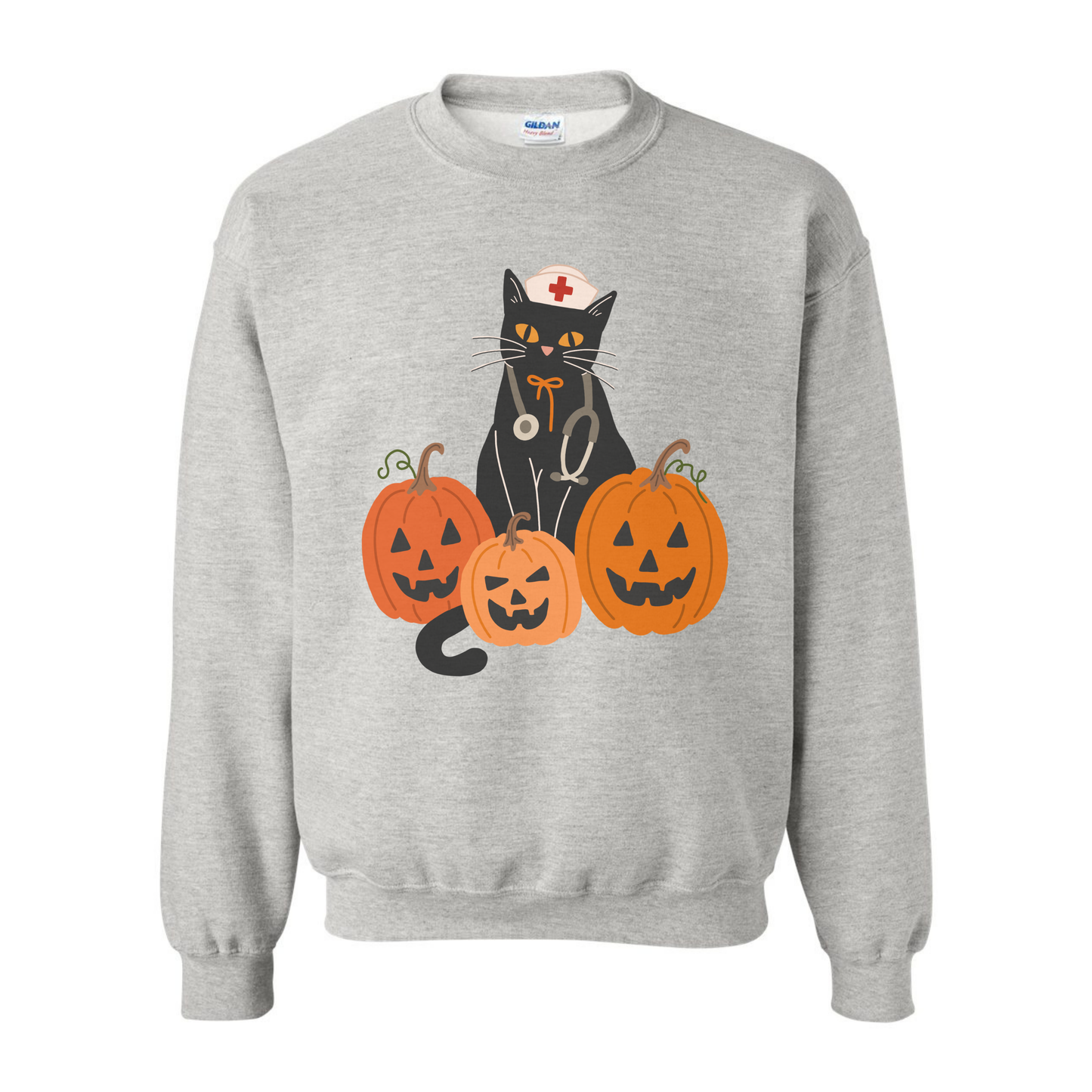 Nurse Cat Halloween Crewneck