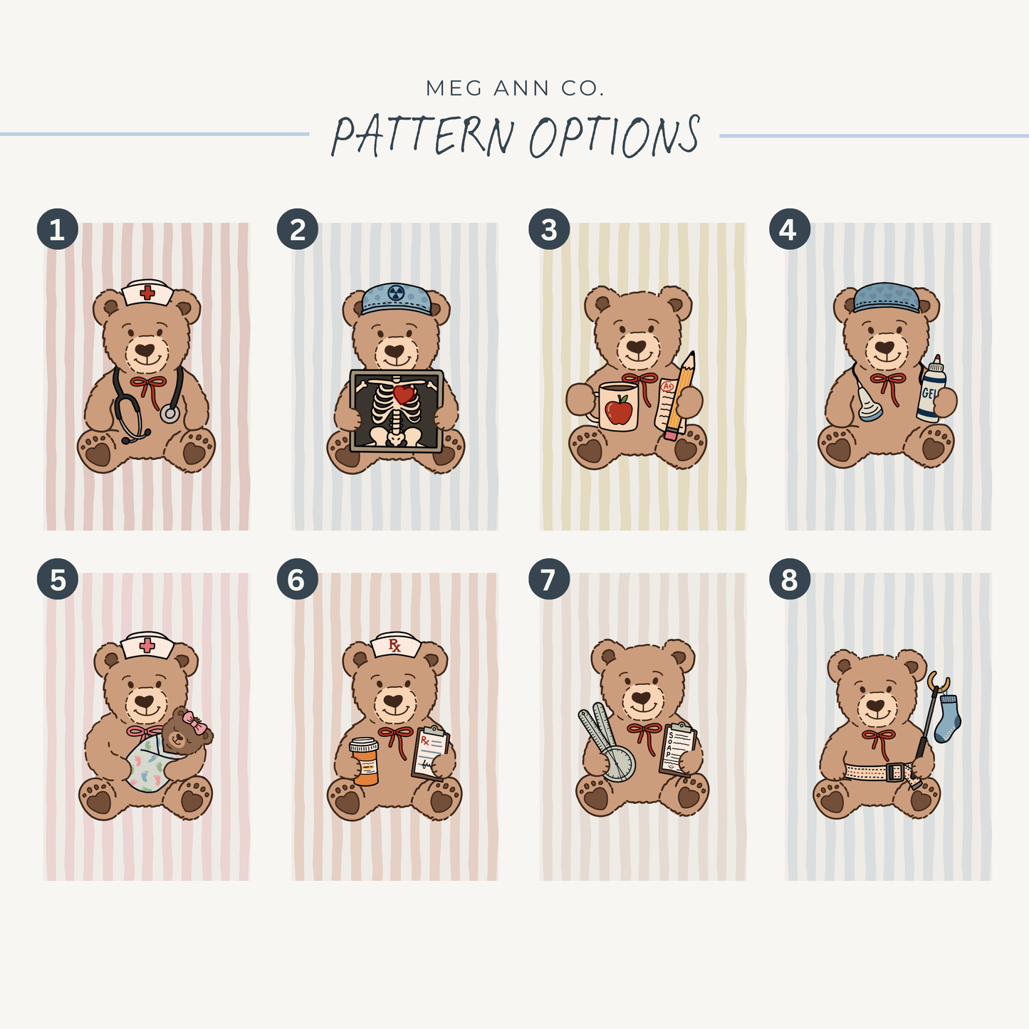 Teddy Bear ID Badge Holder