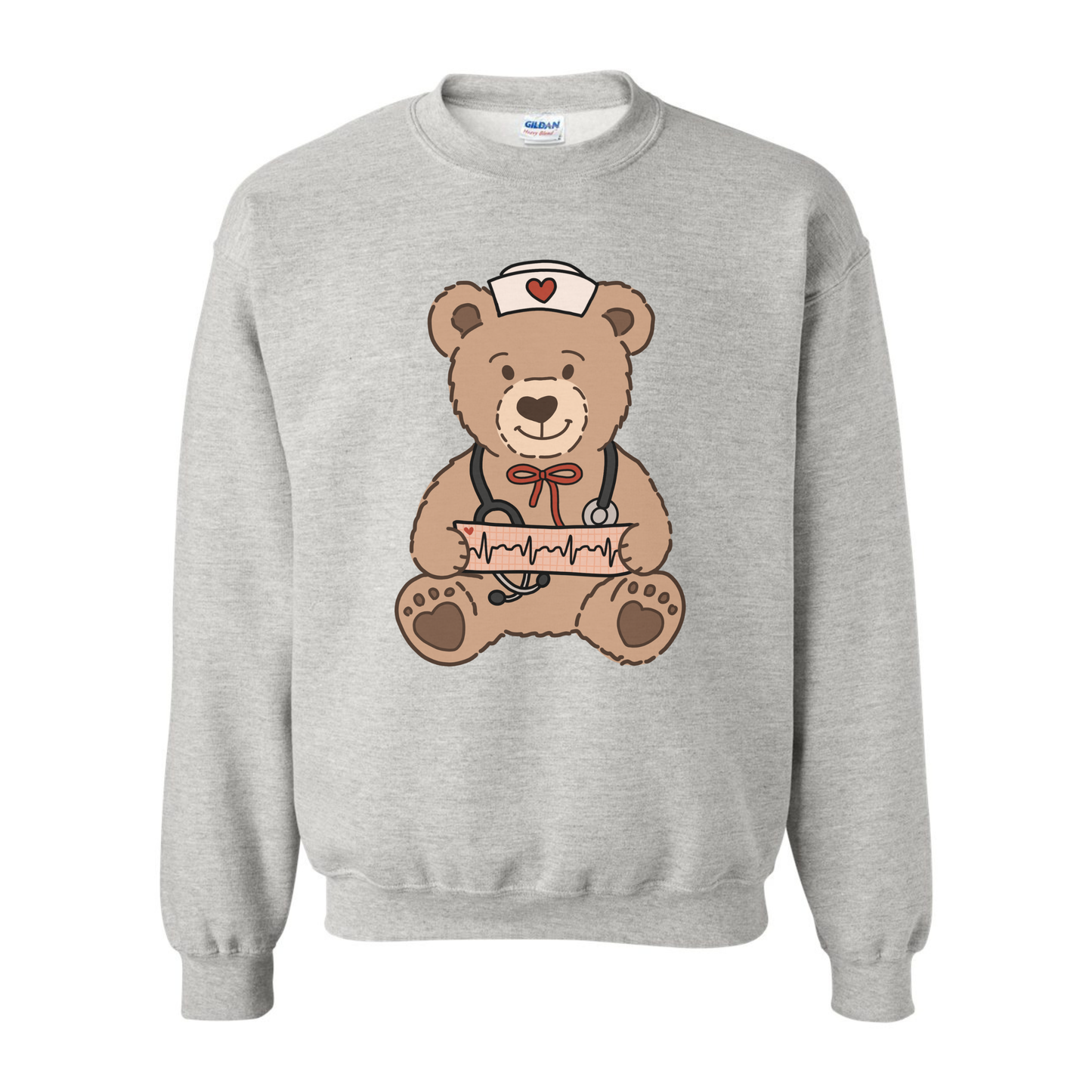 Cardiac Nurse Teddy Bear Crewneck