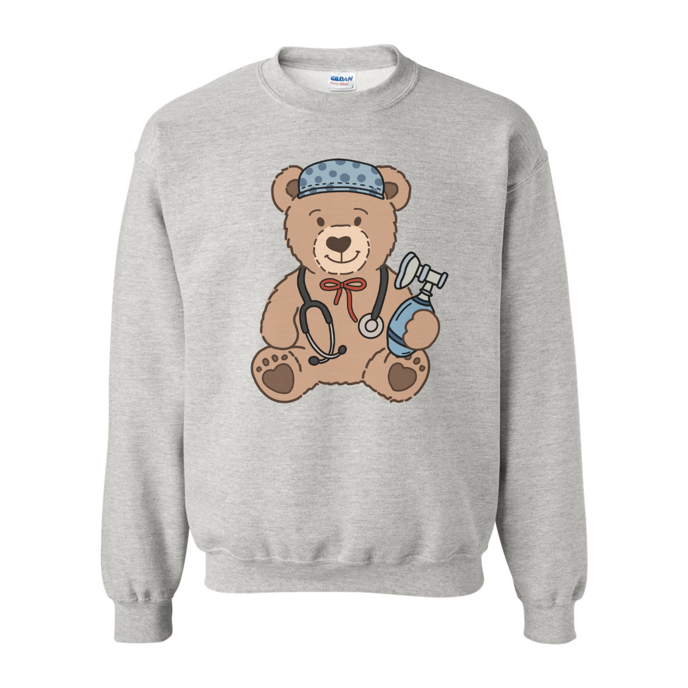 Respiratory Therapy Teddy Bear Crewneck