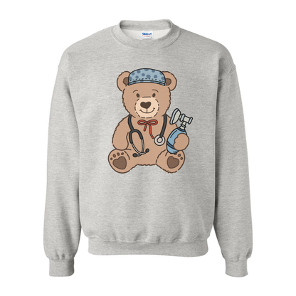 Respiratory Therapy Teddy Bear Crewneck