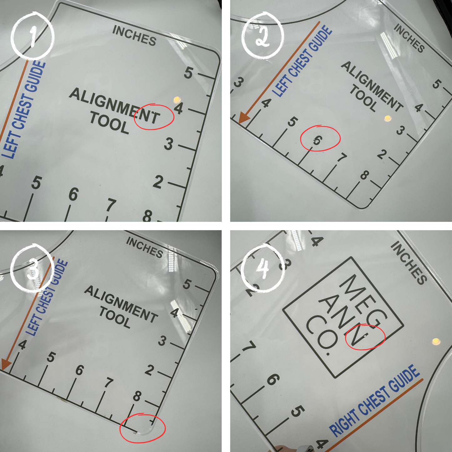 T-Shirt Alignment Ruler Tool (Multiple Available)