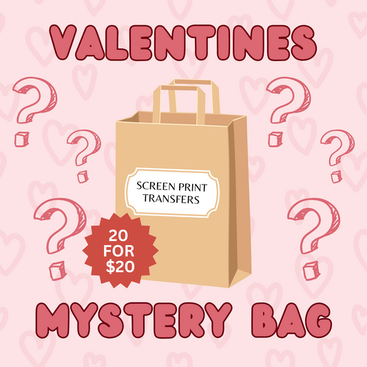 Valentine's Screen Print Mystery Bag (20 Transfers)