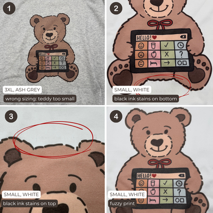 Speech Therapy Teddy Bear Crewneck Misprint (MULTIPLE)