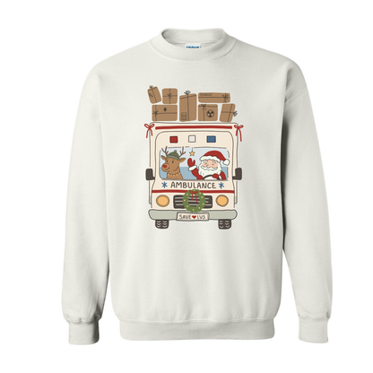 Christmas Ambulance Crewneck