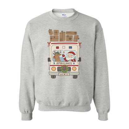 Christmas Ambulance Crewneck