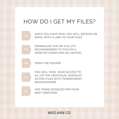 Fall Pumpkin Doodles PNG