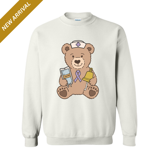 Oncology Nurse Teddy Bear Crewneck