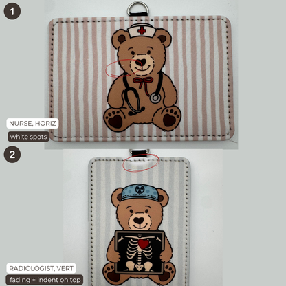 Teddy Bear ID Badge Holder (MULTIPLE)