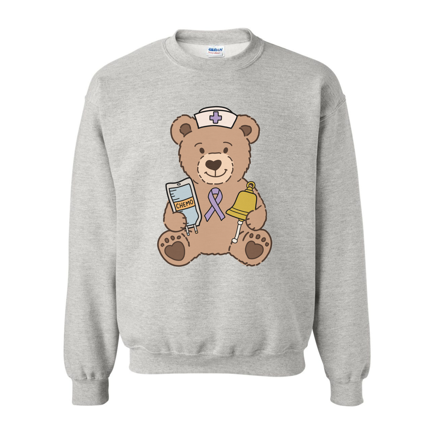 Oncology Nurse Teddy Bear Crewneck