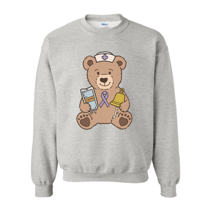 Oncology Nurse Teddy Bear Crewneck