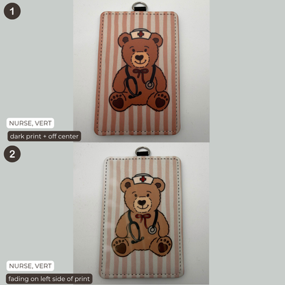 Teddy Bear ID Badge Holder (MULTIPLE)