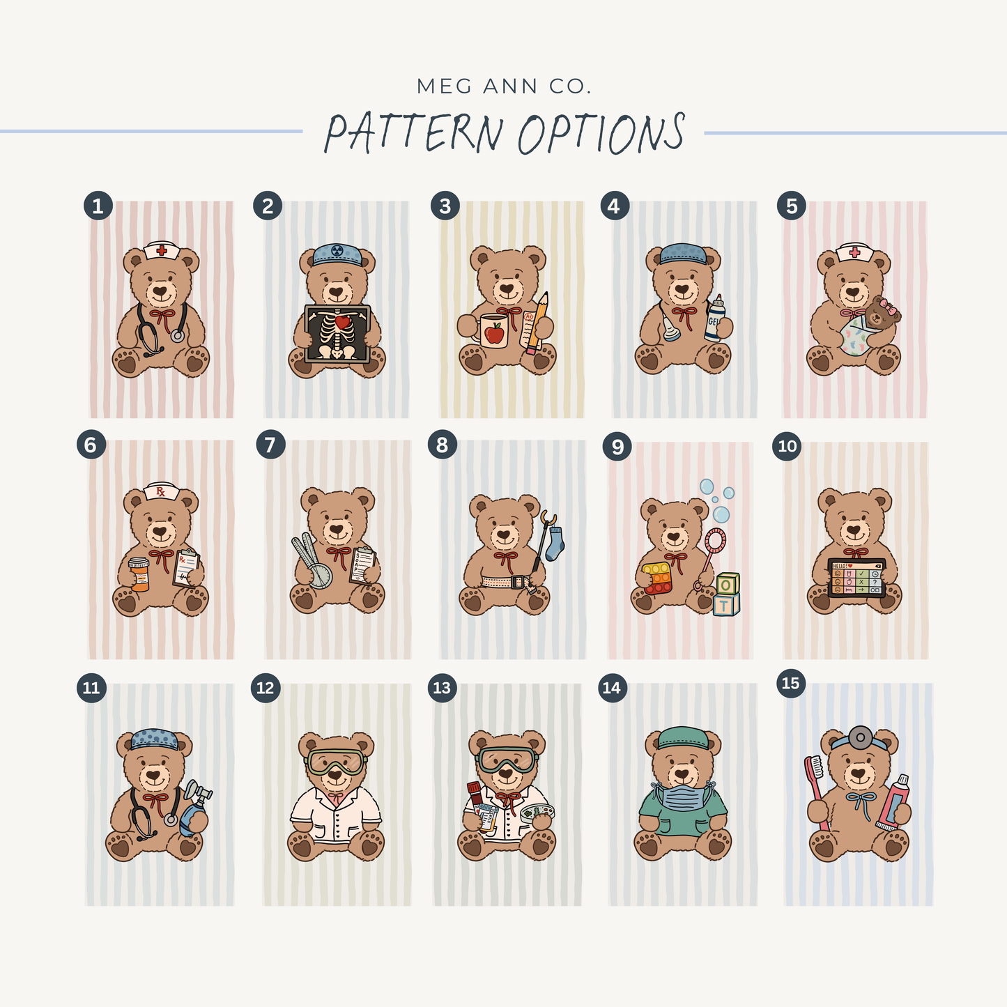 Teddy Bear ID Badge Holder