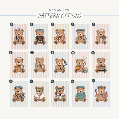 Teddy Bear ID Badge Holder