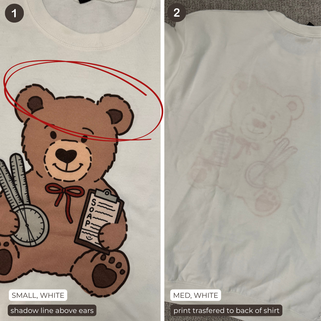 Physical Therapy Teddy Crewnecks - Multiple (MISPRINTS)