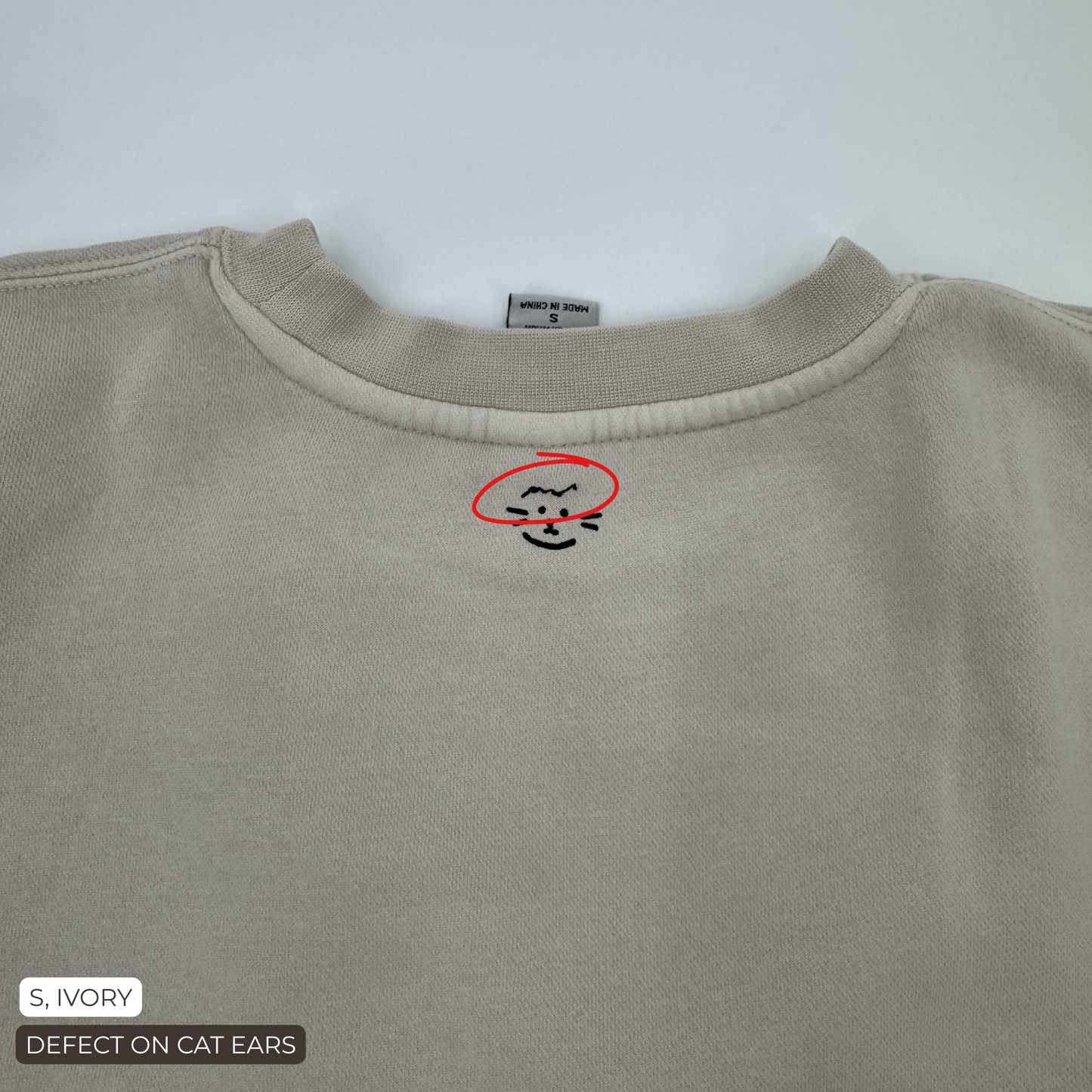 Cat Doodles Crewneck - Small